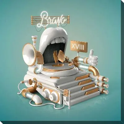 Картина маслом Музыкальное 3D