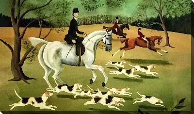 Картина маслом Охота на лис