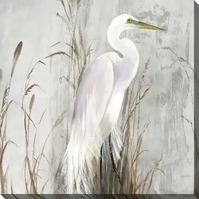 Картина маслом Белая цапля