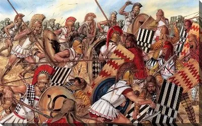 Картина маслом Битва при Марафоне
