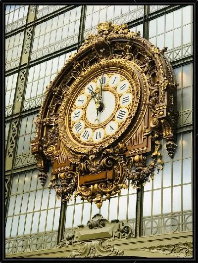 Картина Старинный часы на фасаде