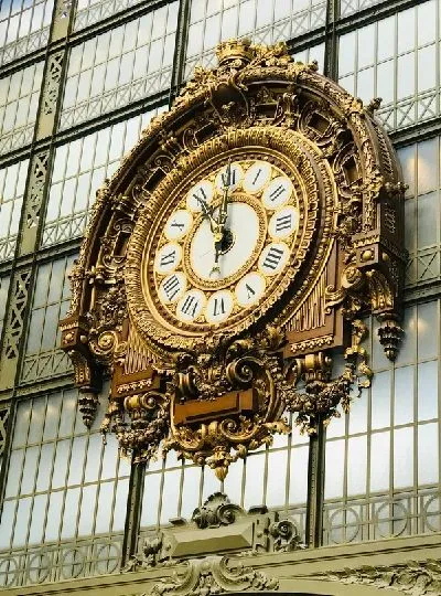 Плакат Старинный часы на фасаде