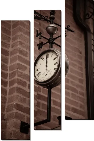 Модульная картина Полдень на часах