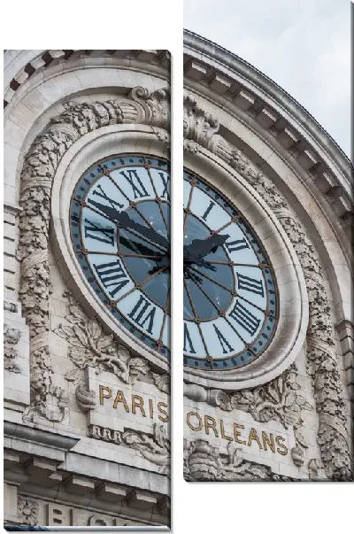 Модульная картина Часы на здании №5