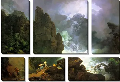 Лавина в Альпах (An Avalanche in the Alps)