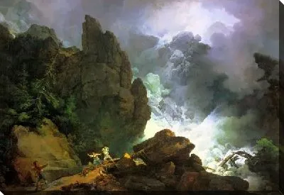 Картина Лавина в Альпах (An Avalanche in the Alps)