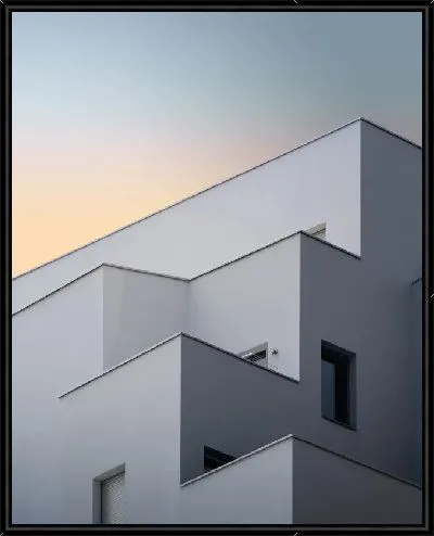 Картина Многоуровневый фасад здания