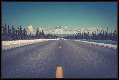 Картина Зимняя трасса