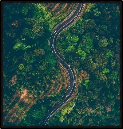 Картина Трасса - вид сверху