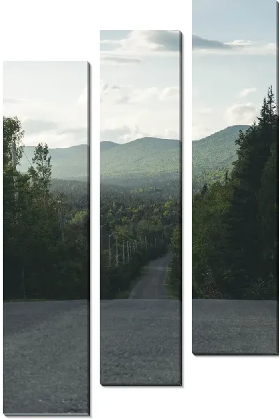 Модульная картина Утренняя трасса