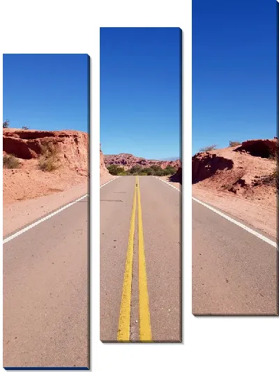 Модульная картина Трасса в долине каньонов №4