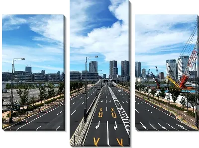 Модульная картина Городская трасса