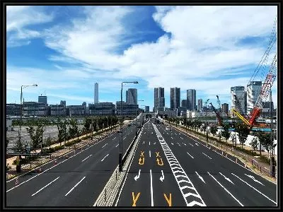 Картина Городская трасса