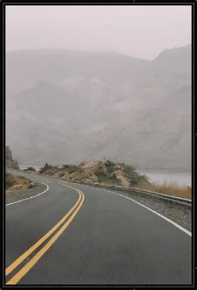 Картина Трасса у гор