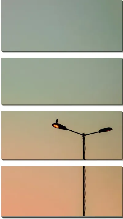 Модульная картина Фонарь с птицей