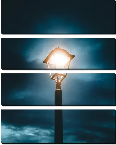 Модульная картина Ночной фонарь