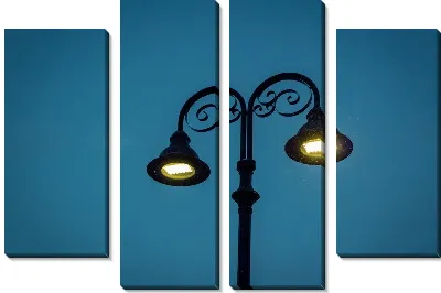 Модульная картина Двойной фонарь