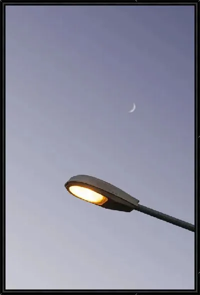 Картина Фонарь и Луна