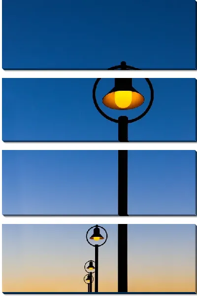 Модульная картина Вечерние фонари