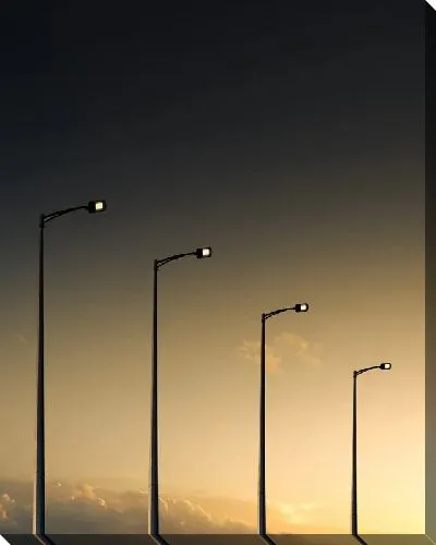 Постер Фонари на рассвете