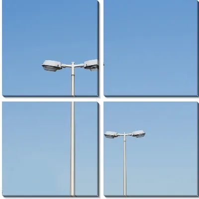 Модульная картина Два уличных фонаря