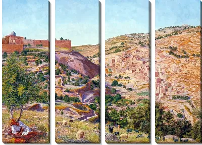 Картина Иерусалим и долина Иосафата (Jerusalem and the Valley of Jehoshapha)