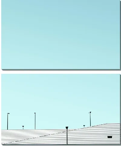 Модульная картина Фонари на крыше