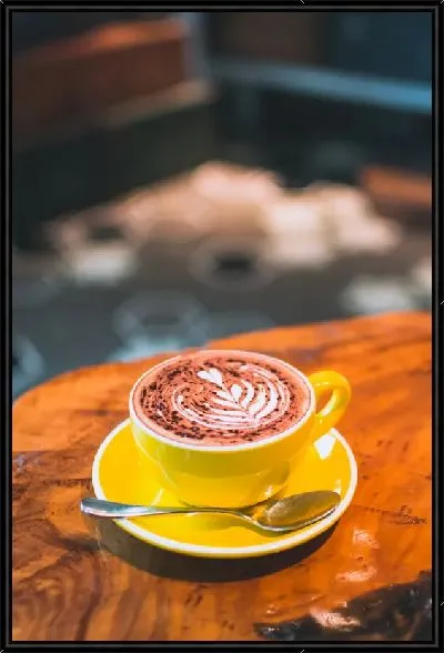 Картина Кофе в желтой чашке