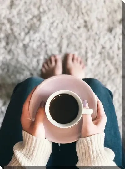 Постер Чашка кофе в руках
