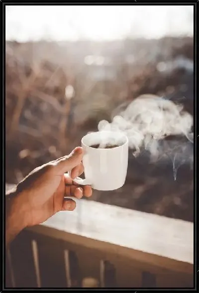 Картина Чашка кофе с паром