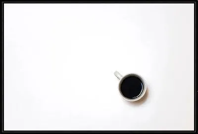 Картина Чашка кофе на белом фоне