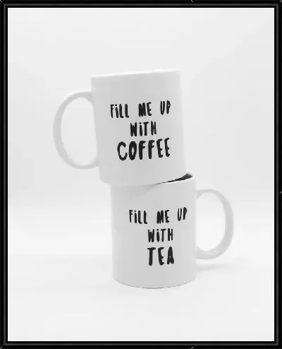 Картина Две чашки с кофе и чаем