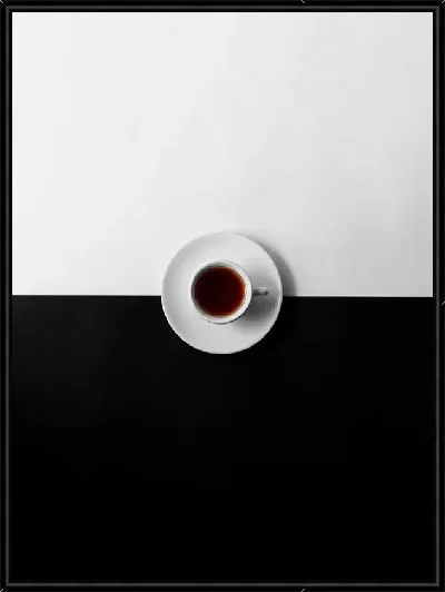 Картина Чашка кофе black & white