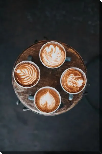 Постер 4 чашки кофе