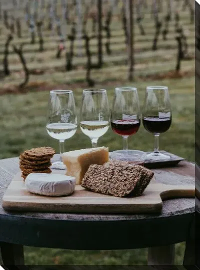 Постер 4 бокала вина