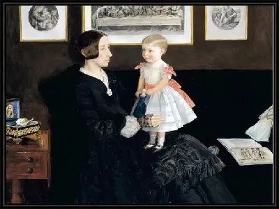 Картина Госпожа Джеймсс дочерью Сарой (Mrs James Wyatt Jr and her Daughter Sarah)