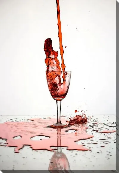 Постер Брызги красного вина