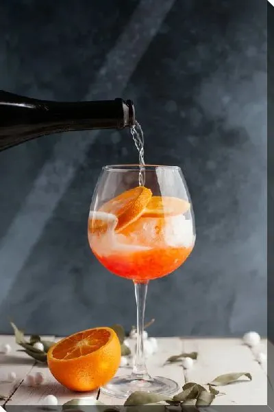 Постер Просекко с апельсином