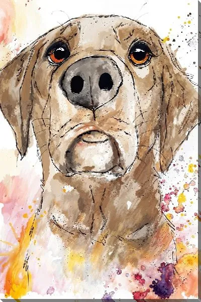 Картина маслом Лабрадор ретривер №3