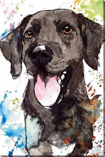 Картина маслом Лабрадор ретривер №4