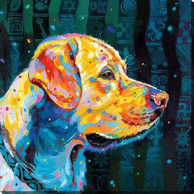 Картина маслом Лабрадор ретривер №5
