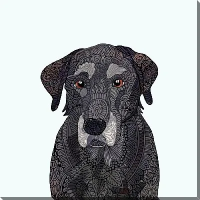 Картина маслом Лабрадор ретривер №8