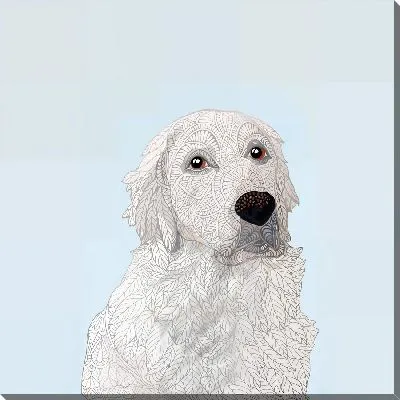 Картина маслом Лабрадор ретривер №9