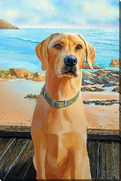 Картина маслом Лабрадор ретривер №11