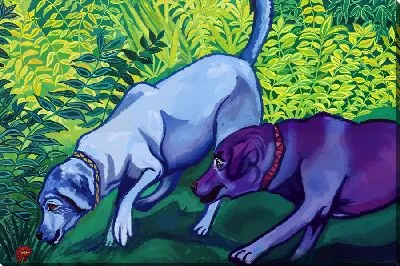 Картина маслом Лабрадоры ретриверы