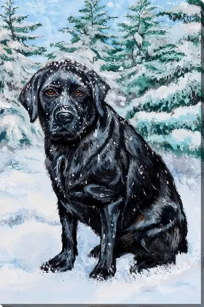 Картина маслом Лабрадор ретривер №18