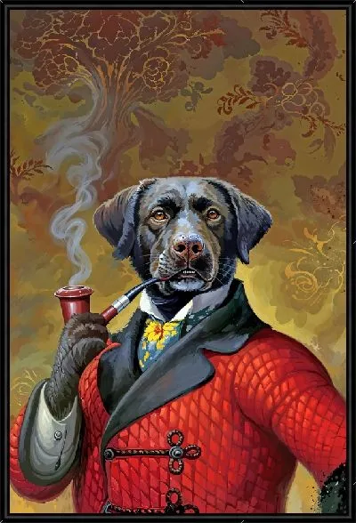 Картина Лабрадор в образе графа