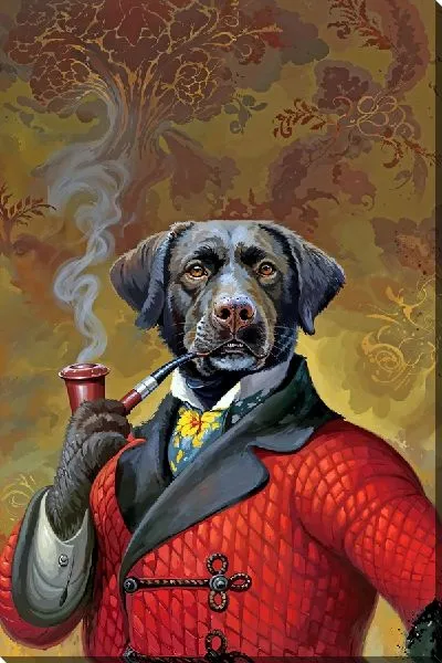 Картина маслом Лабрадор в образе графа