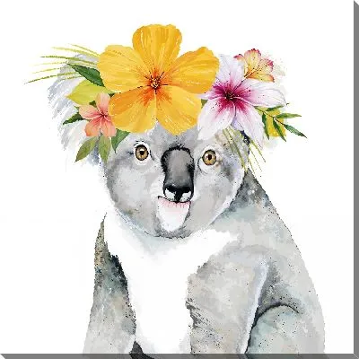 Постер Коала и гибскусы