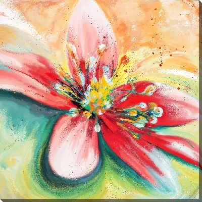 Картина маслом Цветок гибискуса №7